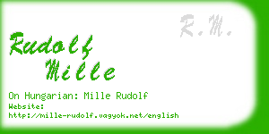 rudolf mille business card